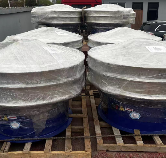 超聲波振動篩已試機，準備發(fā)貨